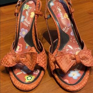 Sling back open toe sandals